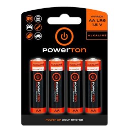 Bateria alkaliczna, AA, 1.5V, Powerton, box, 10x4-pack