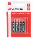 Bateria alkaliczna, AAA, 1.5V, Verbatim, blistr, 4-pack, 49920