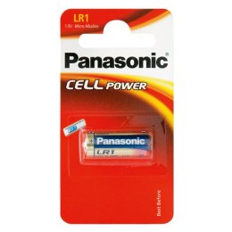Bateria alkaliczna, LR1, 1.5V, Panasonic, blistr, 1-pack
