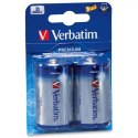 Bateria alkaliczna, LR20, 1.5V, Verbatim, blistr, 2-pack, 49923