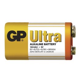 Bateria alkaliczna, R61, 9V, GP, folia, 1-pack, ULTRA