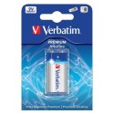 Bateria alkaliczna, R61, 9V, Verbatim, blistr, 1-pack, 49924