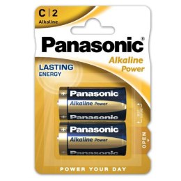 Bateria alkaliczna, malý monočlánek, C, 1.5V, Panasonic, blistr, 2-pack, 00265949, Bronze, cena za 1 baterie