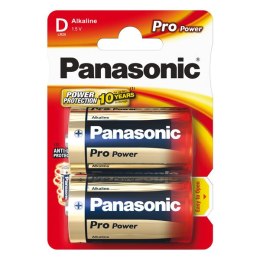 Bateria alkaliczna, velký monočlánek, D, 1.5V, Panasonic, blistr, 2-pack, Pro Power,