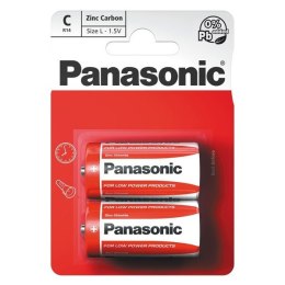 Bateria cynkowo-węglowa, malý monočlánek, C, 1.5V, Panasonic, blistr, 2-pack,