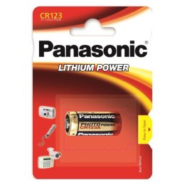 Bateria litowa, CR123, 3V, Panasonic, blistr, 1-pack, cena za 1 baterie