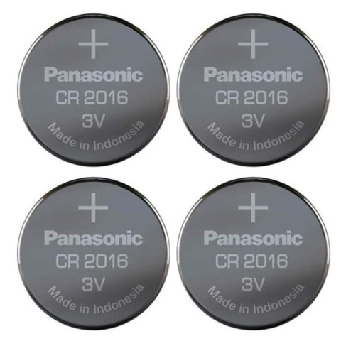 Bateria litowa, CR2016, 3V, Panasonic, blistr, 4-pack,
