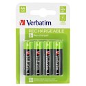 Baterie Ni-MH, AA ładowarka R06, 1.2V, 2500 mAh, Verbatim, blistr, 4-pack,