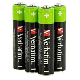 Baterie Ni-MH, AAA akumulatorki, 1.2V, 950 mAh, Verbatim, blistr, 4-pack,