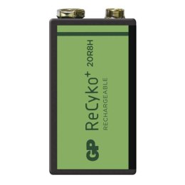 Baterie fabrycznie ładowane, GP Recyko+, 9V, 200 mAh, GP Recyko+, blistr, 1-pack