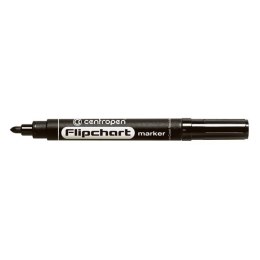 Centropen, flipchart marker 8550, czarny, 10szt, 2.5mm, cena za 1 szt