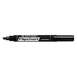 Centropen, flipchart marker 8560, czarny, 10szt, 1-4,6mm, cena za 1 szt