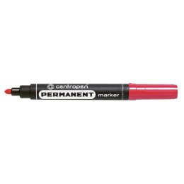 Centropen, marker 8566, czerwony, 10szt, 2.5mm, na bazie alkoholu, cena za 1 szt