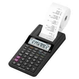 Casio Kalkulator HR 8 RCE BK, czarna, biurkowy, 12 miejsc, 1 kolorowy wydruk