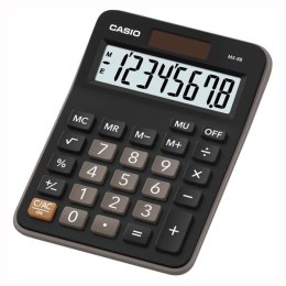 Casio Kalkulator MX 8 B BK, czarna, biurkowy z obliczaniem marży, %, +/-
