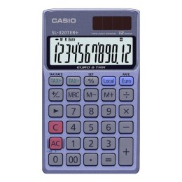 Casio Kalkulator SL 320 TER+, srebrna, biurkowy, przeliczanie waluty
