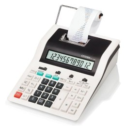 Citizen Kalkulator CX123N, biało-czarny, podwójne zasilanie, wyświetlacz LCD, dwukolorowy druk