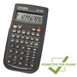 Citizen Kalkulator SR135N, czarna, naukowy, dziesięciocyfrowy
