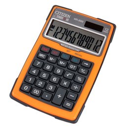 Citizen Kalkulator WR3000NRORE, pomarańczowa, biurkowy z obliczaniem VAT, 12 miejsc, wodoodporny, odporny na kurz i piasek