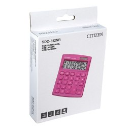 Citizen kalkulator SDC812NRPKE, różowa, biurkowy, 12 miejsc, podwójne zasilanie