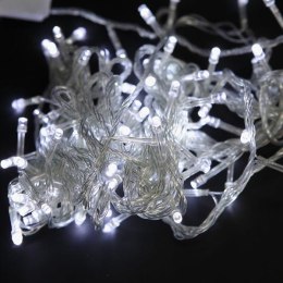 LED osvětlení, Lampki choinkowe, 10m, 220-240 V (50-60Hz), 6W, zimna biel, przezroczysty przewód, 30000h, 100x LED