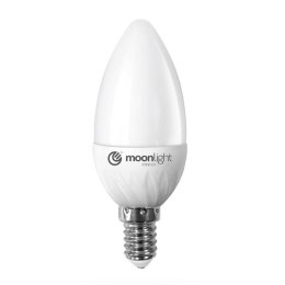 LED żarówka Moonlight E14, 220-240V, 5W, 405lm, 3000k, ciepła, 25000h, 2835, 37mm/100mm