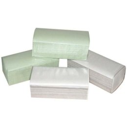 Papierowy ręcznik ZZ, 250 x 230mm, zielony, 20 x 250szt. jednowarstwowe