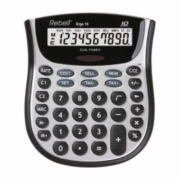Rebell Kalkulator RE-ERGO 10 BX, szara, biurkowy, 10 miejsc