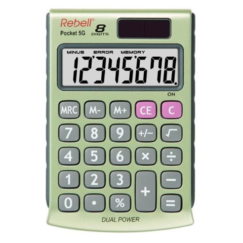 Rebell Kalkulator RE-POCKET 5G, złota, kieszonkowy, 8 miejsc