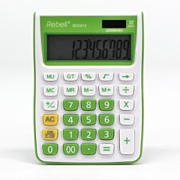 Rebell Kalkulator RE-SDC912GR BX, zielona, biurkowy, 12 miejsc