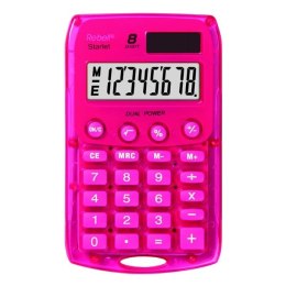 Rebell Kalkulator RE-STARLETP BX, różowa, kieszonkowy, 8 miejsc