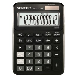 Sencor Kalkulator SEC 372T/BK  czarna  biurkowy  12 miejsc