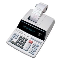 Sharp Kalkulator EL-2607PGGYSE, biała, biurkowy z drukarą, 12 miejsc