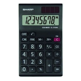 Sharp Kalkulator EL-310ANWH, czarno-biały, biurkowy, 8 miejsc