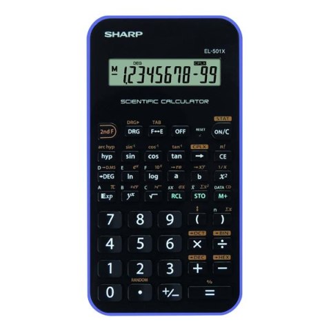 Sharp Kalkulator EL-501XVL, czarno-fioletowy, naukowy