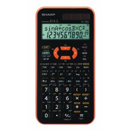 Sharp Kalkulator EL-506XYR, czarno-pomarańczowy, naukowy