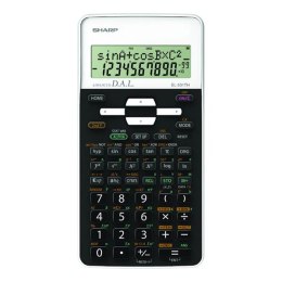 Sharp Kalkulator EL-531THWH, czarno-biały, szkolny