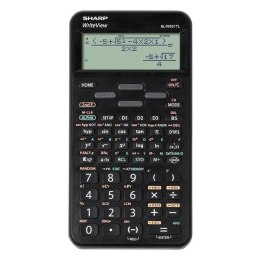 Sharp Kalkulator EL-W531TL, czarna, naukowy, punktowy wyświetlacz, plastikowa pokrywa