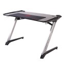 ULTRADESK Biurko dla gracza RACER, 120X64X77 cm, Podświetlenie RGB, z 4 podkładkami pod mysz XXL, z uchwytem na słuchawki