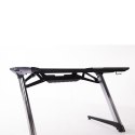 ULTRADESK Biurko dla gracza RACER, 120X64X77 cm, Podświetlenie RGB, z 4 podkładkami pod mysz XXL, z uchwytem na słuchawki