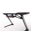 ULTRADESK Biurko dla gracza RACER, 120X64X77 cm, Podświetlenie RGB, z 4 podkładkami pod mysz XXL, z uchwytem na słuchawki