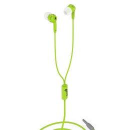 Genius HS-M320, słuchawki, bez regulacji głośności na przewodzie, zielony, 3.5 mm jack douszne