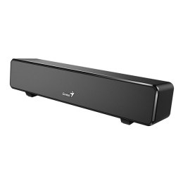 Genius SoundBar 100  2.0  6W  czarny  regulacja głośności  stołowy  3 5 mm jack (USB)  110Hz-20kHz