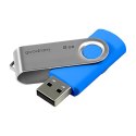 Goodram USB flash disk, 2.0, 8GB, UTS2, niebieski, UTS2-0080B0R11, wsparcie OS Win 7, nowe papierowe opakowanie