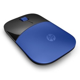 HP mysz Z3700 Wireless Dragonfly Blue 1200DPI 2.4 [GHz] optyczna Blue LED 3kl. 1 scroll bezprzewodowa niebieska 1 szt AA