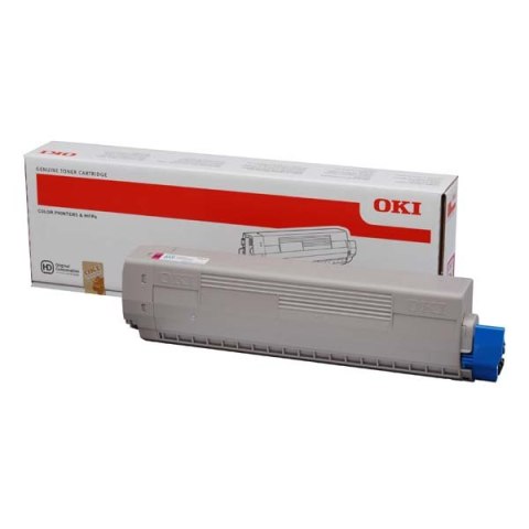 OKI oryginalny toner 44844506, magenta, 10000s, OKI C831, 841