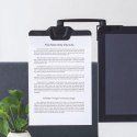 Uchwyt dokumentów na monitor, czarny, ABS
