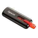 Apacer USB flash disk 2.0 16GB AH326 czarny czerwony AP16GAH326B-1 z wysuwanym złączem