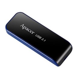 Apacer USB flash disk, 3.1, 64GB, AH356, czarny, AP64GAH356B-1, z wysuwanym złączem