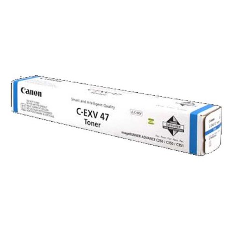 Canon oryginalny toner CEXV47, cyan, 21500s, 8517B002, Canon IRA C250,255,350,351,355,IR-C250,255,350,351,355